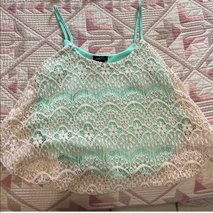 Rue 21 mint crop top